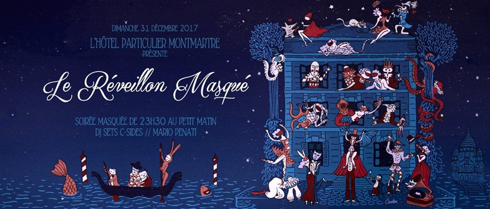Réveillon masqué à l'Hôtel Particulier Montmartre