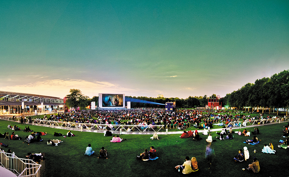 Cinéma en plein air à La Villette